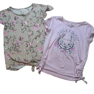 Bundle of Btween Short Sleeve Tops sz 6X Rodeo Floral T-Shirts